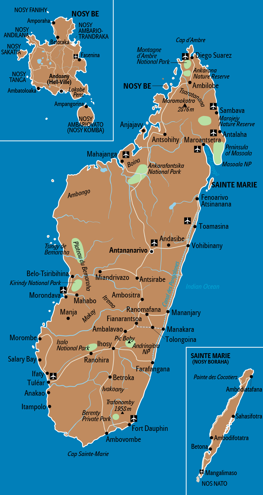 Madagaskar Karte
