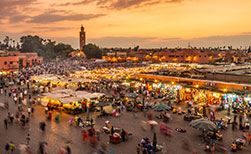 Marrakesch Urlaub Markt Jamaa el Fna