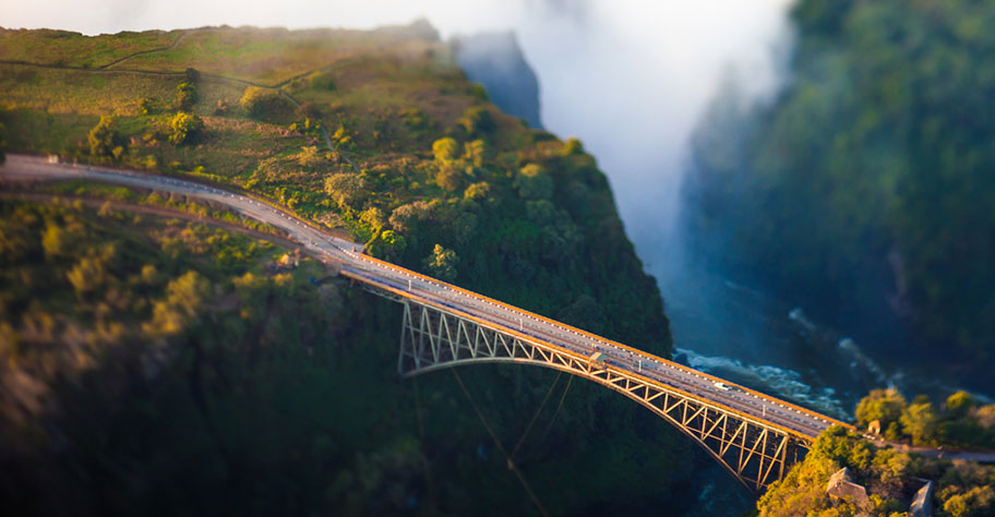 Bungee Sprung Victoria Falls Brücke