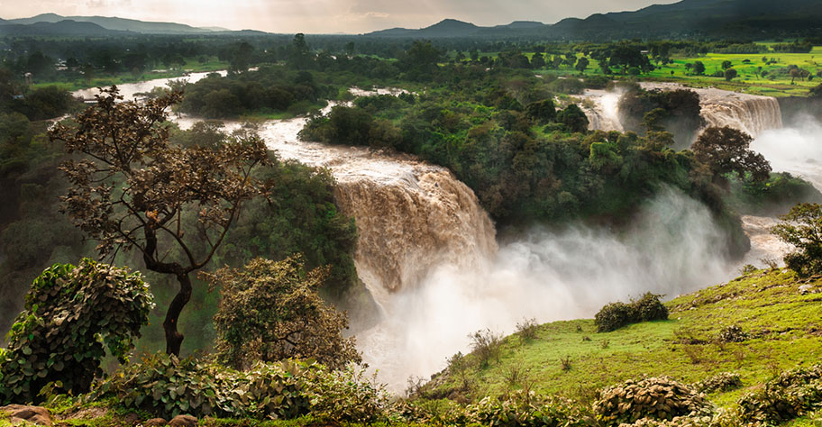 äthiopien wasserfälle nil fast so hoch wie victoria falls