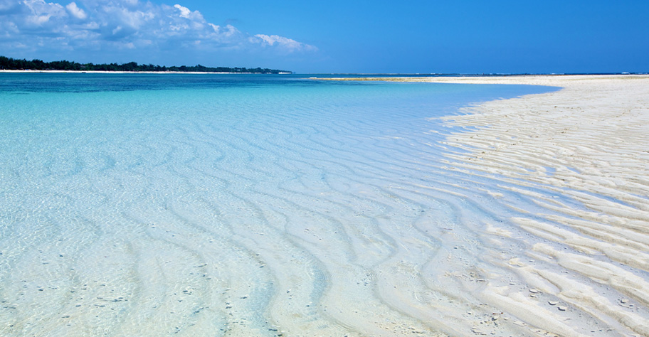 Traumstrand Kenya weiss menschenleer Near Diani Beach, Kenya.