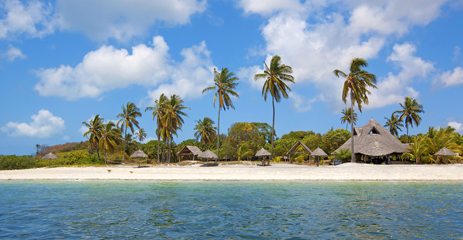 Zanzibar Familenferien - Mafia Island Aerial Aufnahme