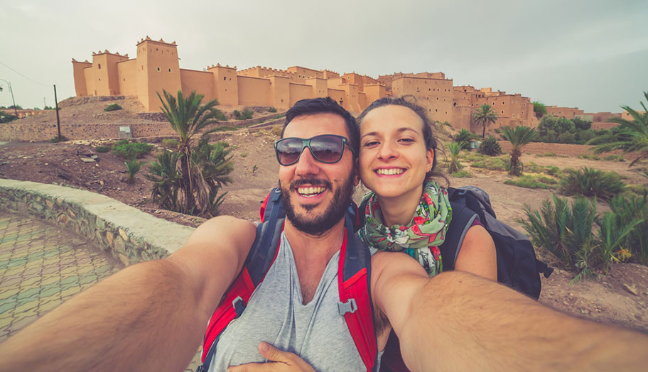 Marokko Honeymoon Reisen Paar Düne